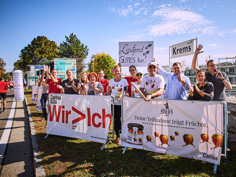 Charity Aktion beim Wachau Marathon 2019